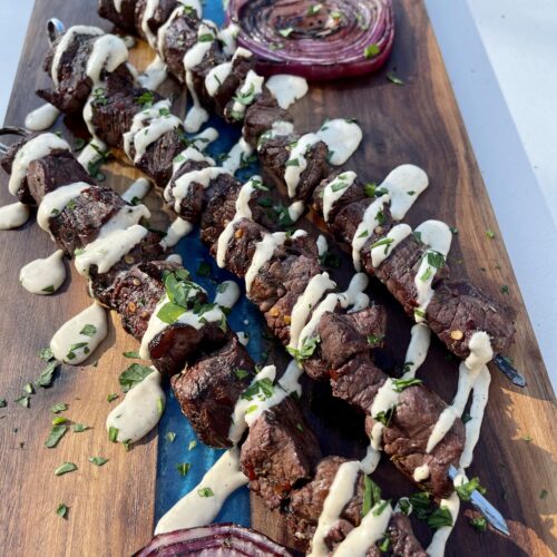 Grilled Beef Brochettes - Grillin With Dad