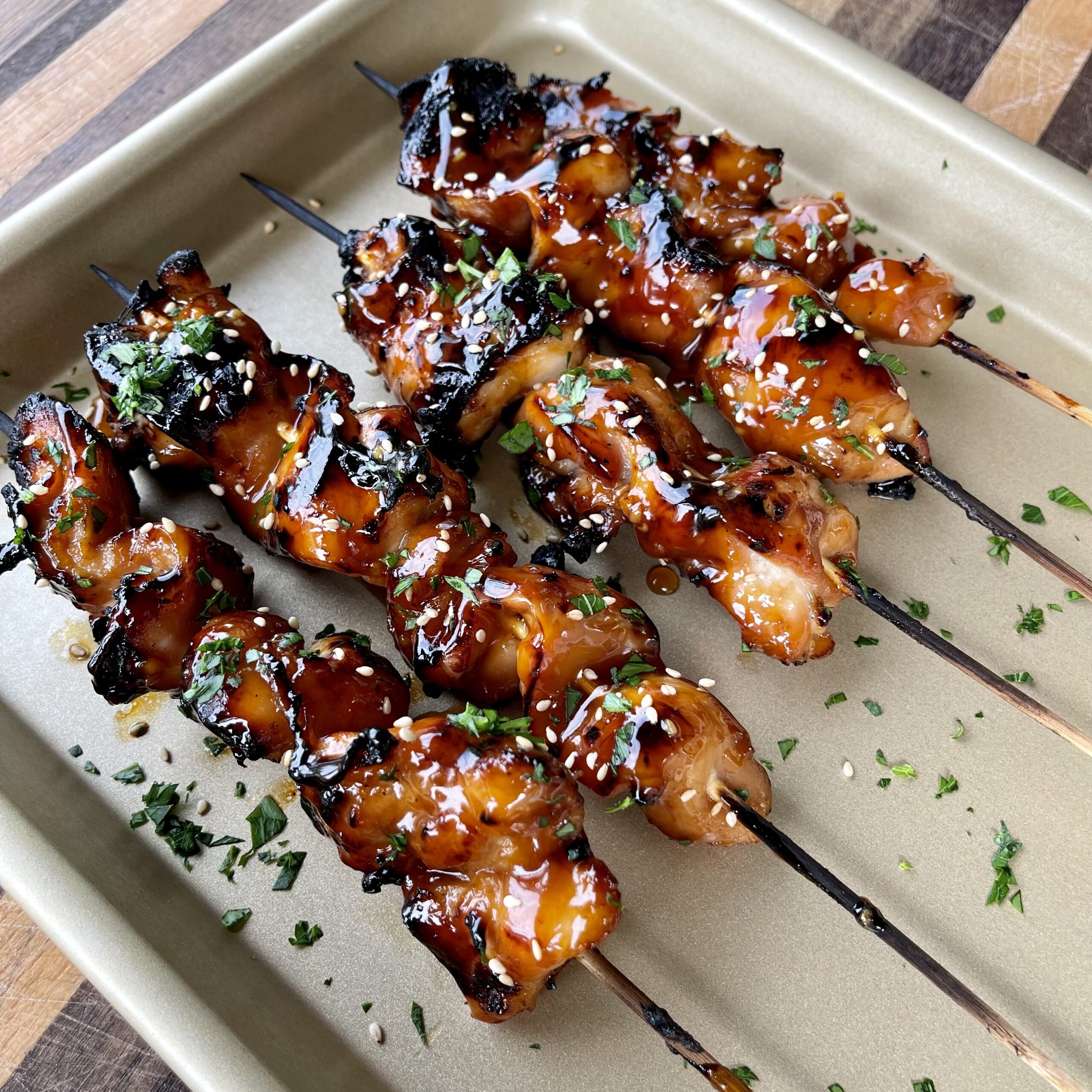 Teriyaki Chicken Skewers Grillin With Dad