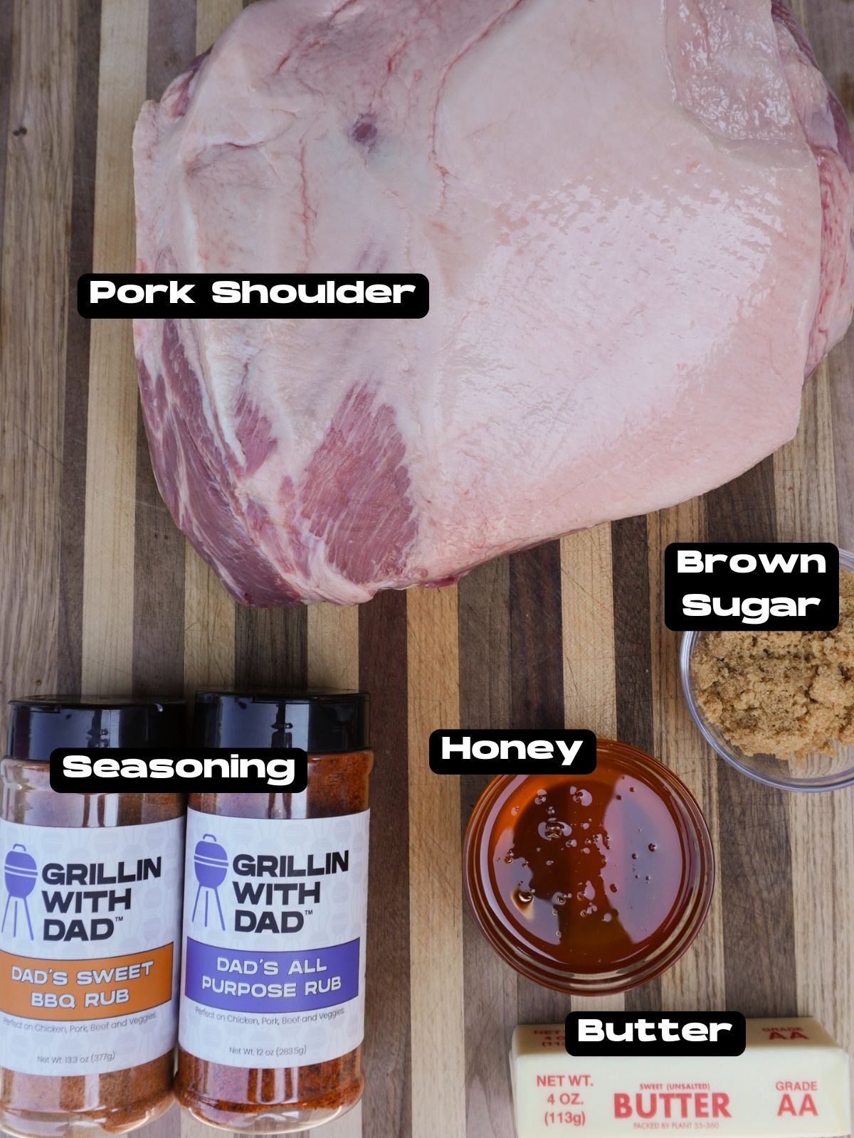 pork shoulder bites ingredients.
