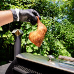 Sweet tea brined smoked chicken.