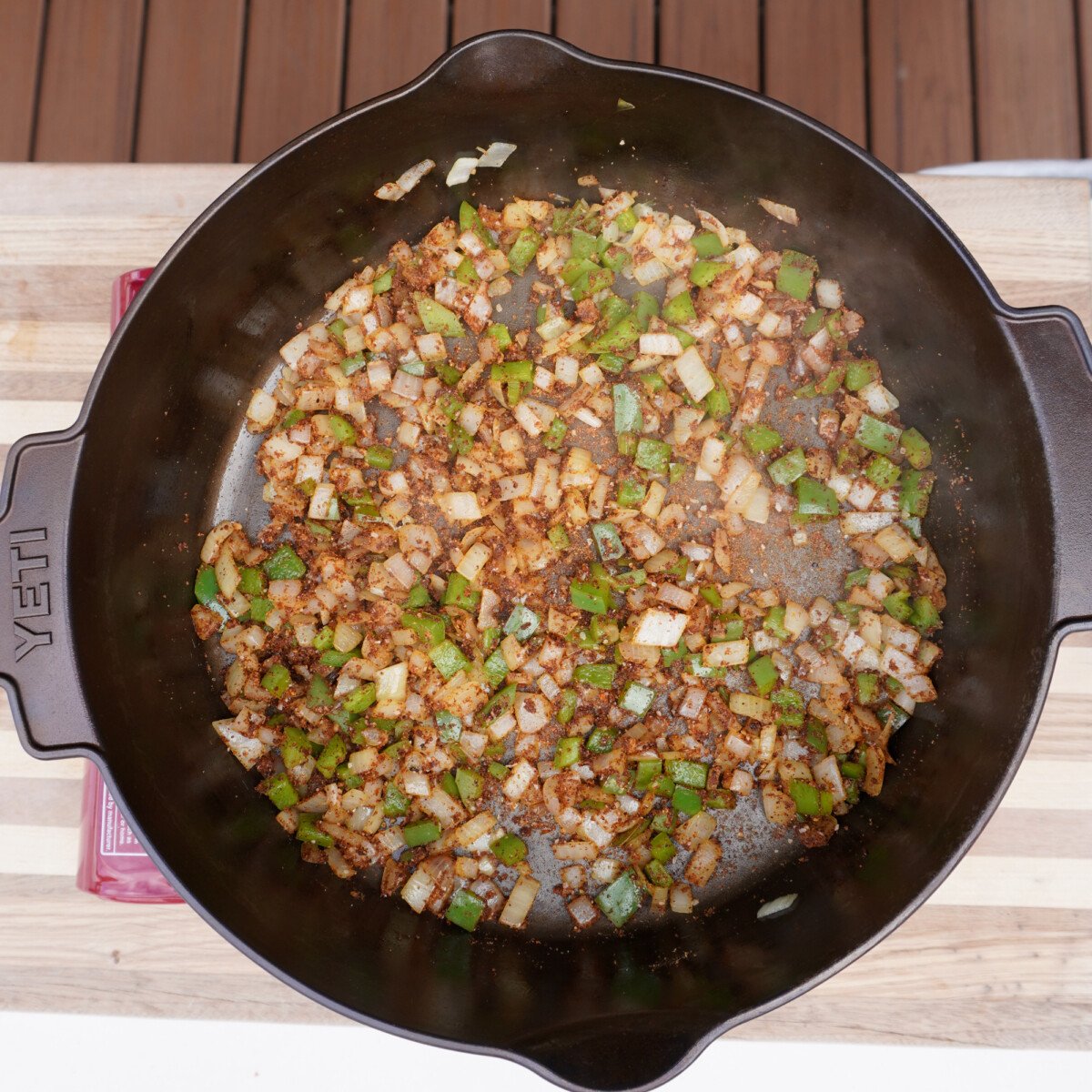 veggie and spice mix.