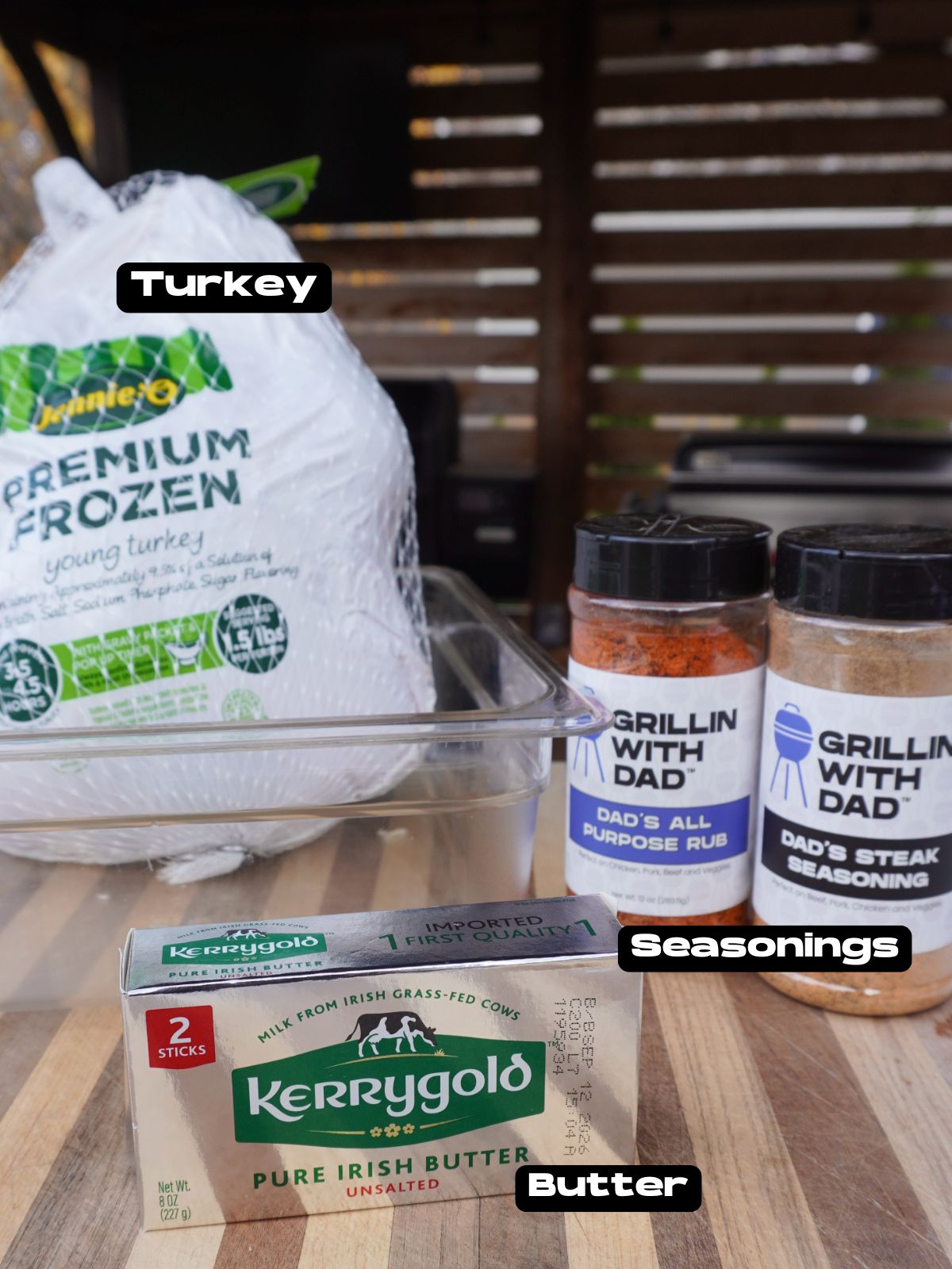 smoked spatchcock thanksgiving turkey ingredients.