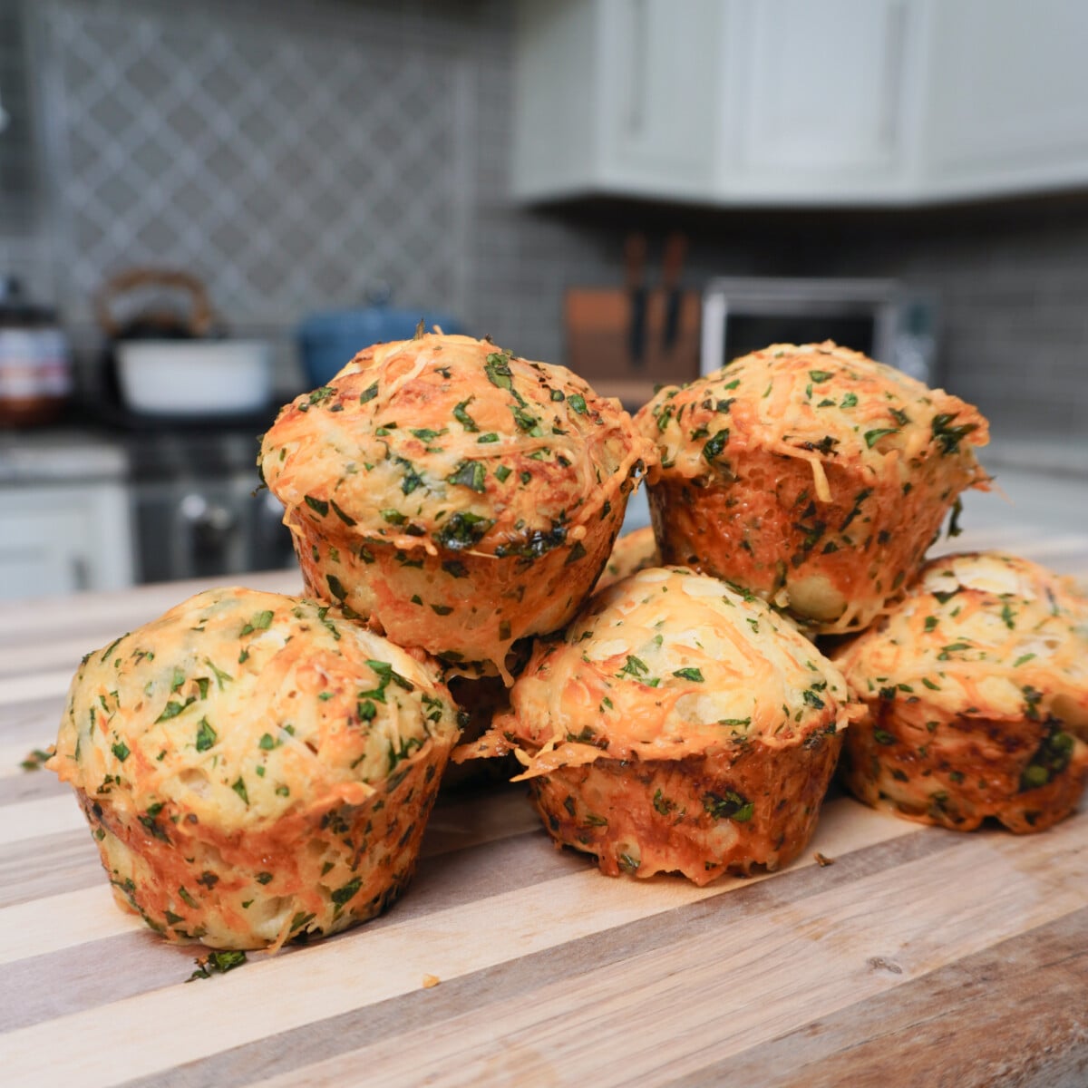 cheesy dinner muffins.