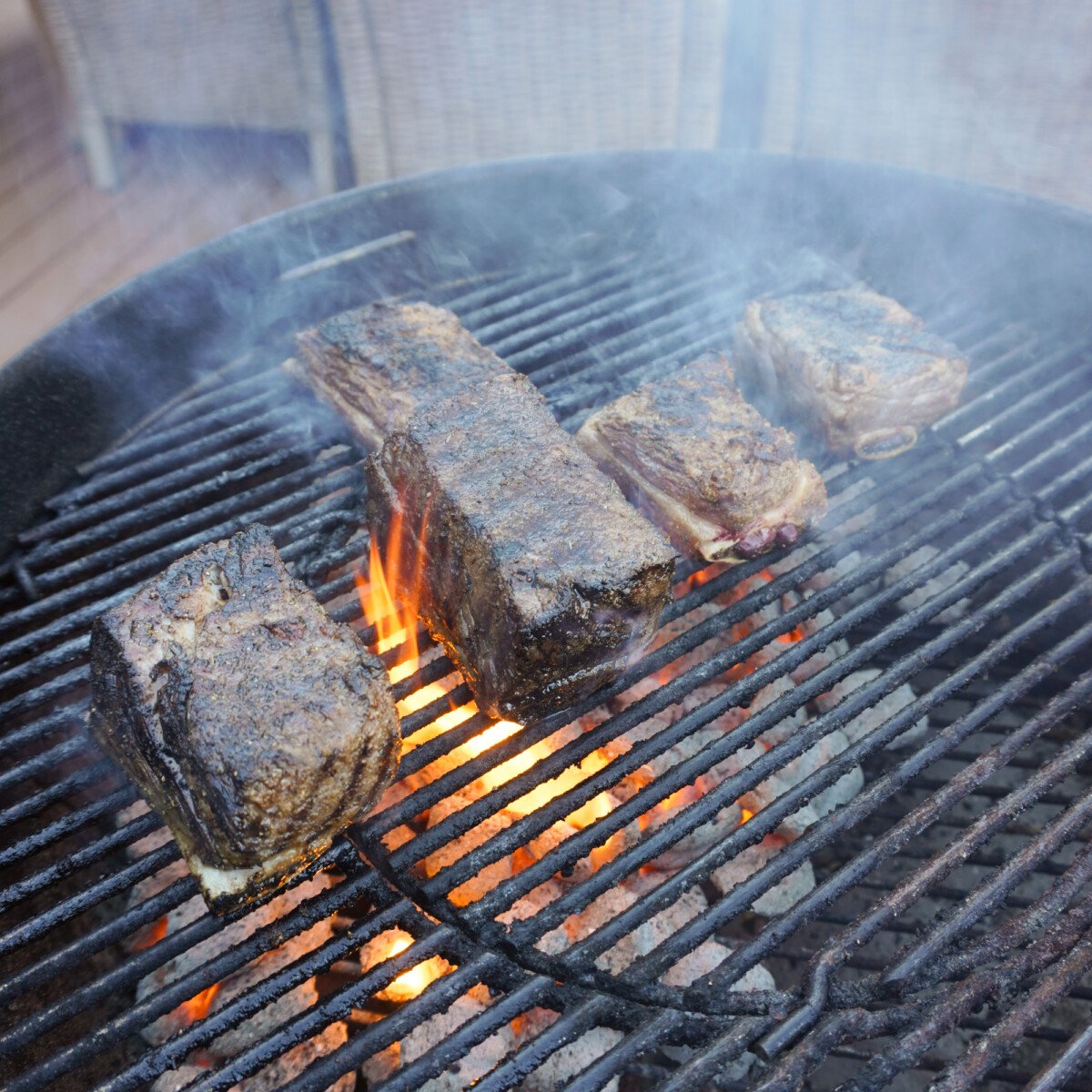 grilled beef short ribs.