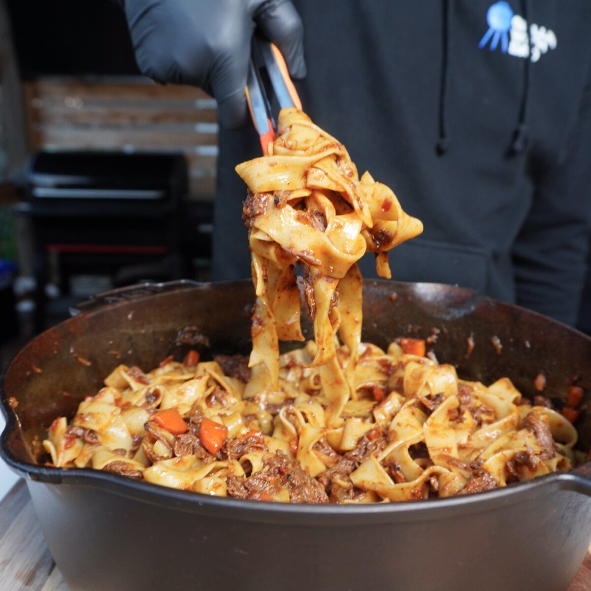 grilled short ribs ragu.