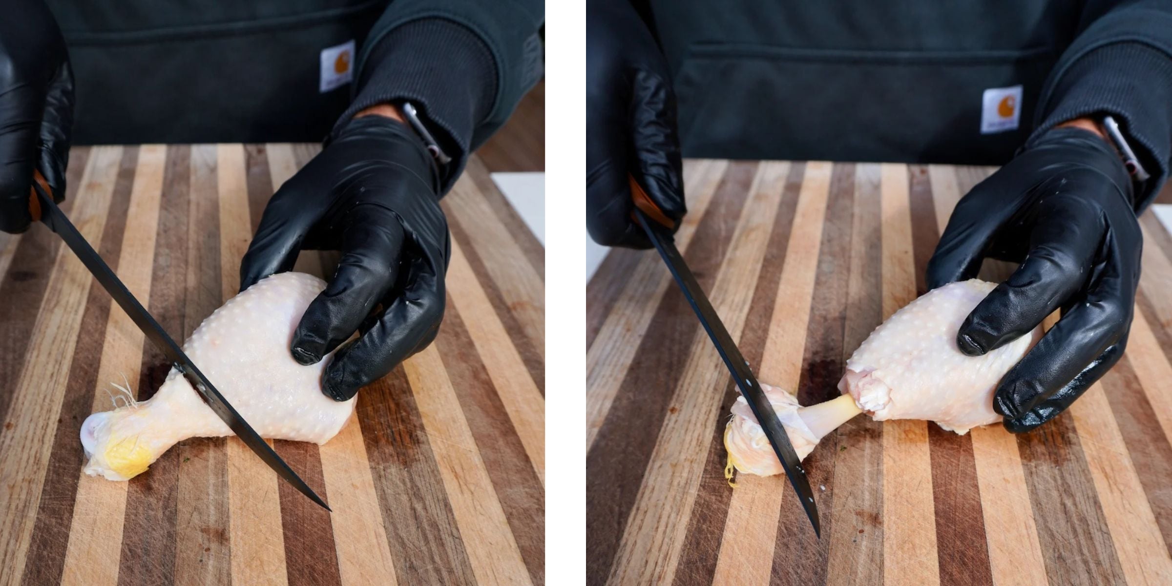 how to prep chicken drumstick lollipops.