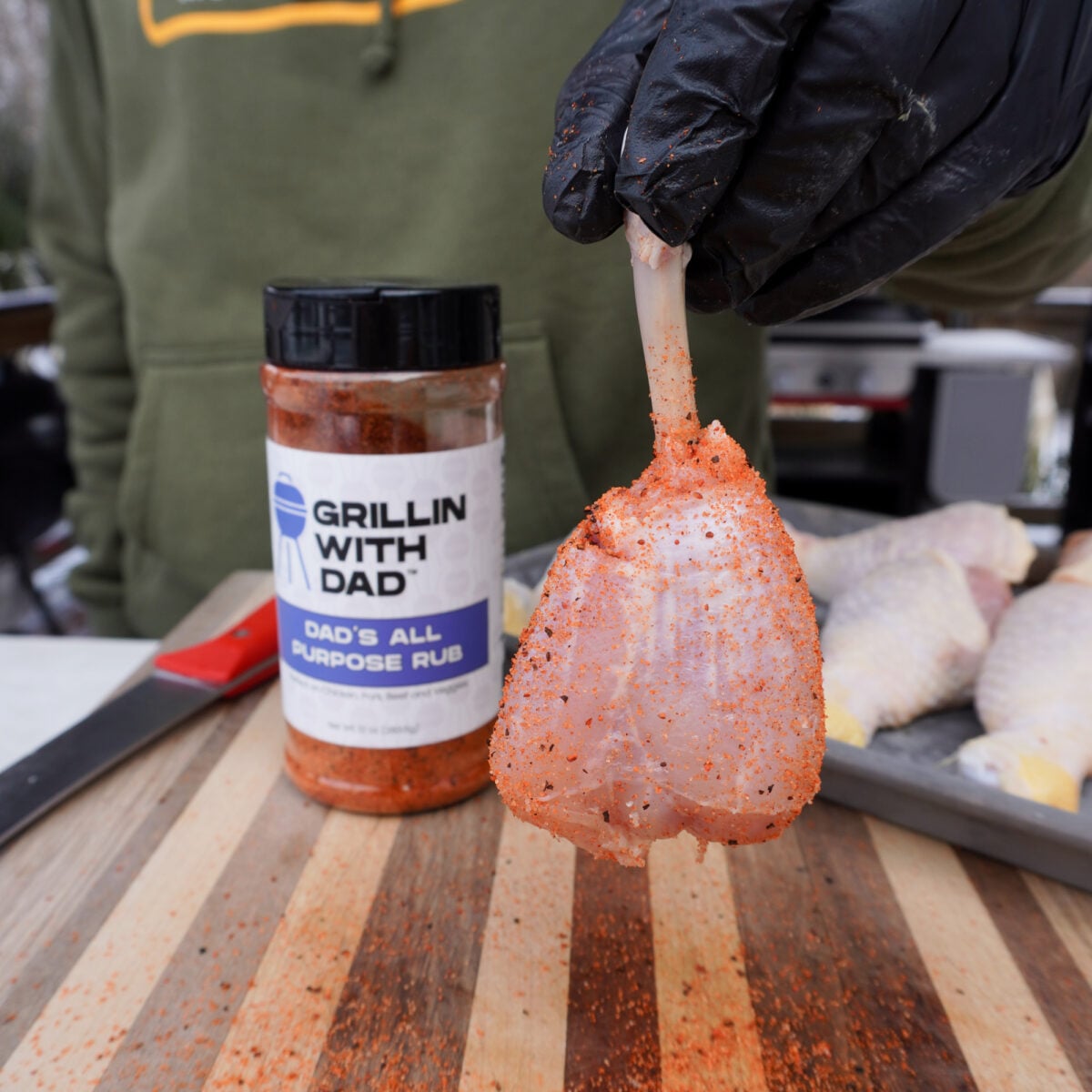 Seasoned Chicken Drumsticks.