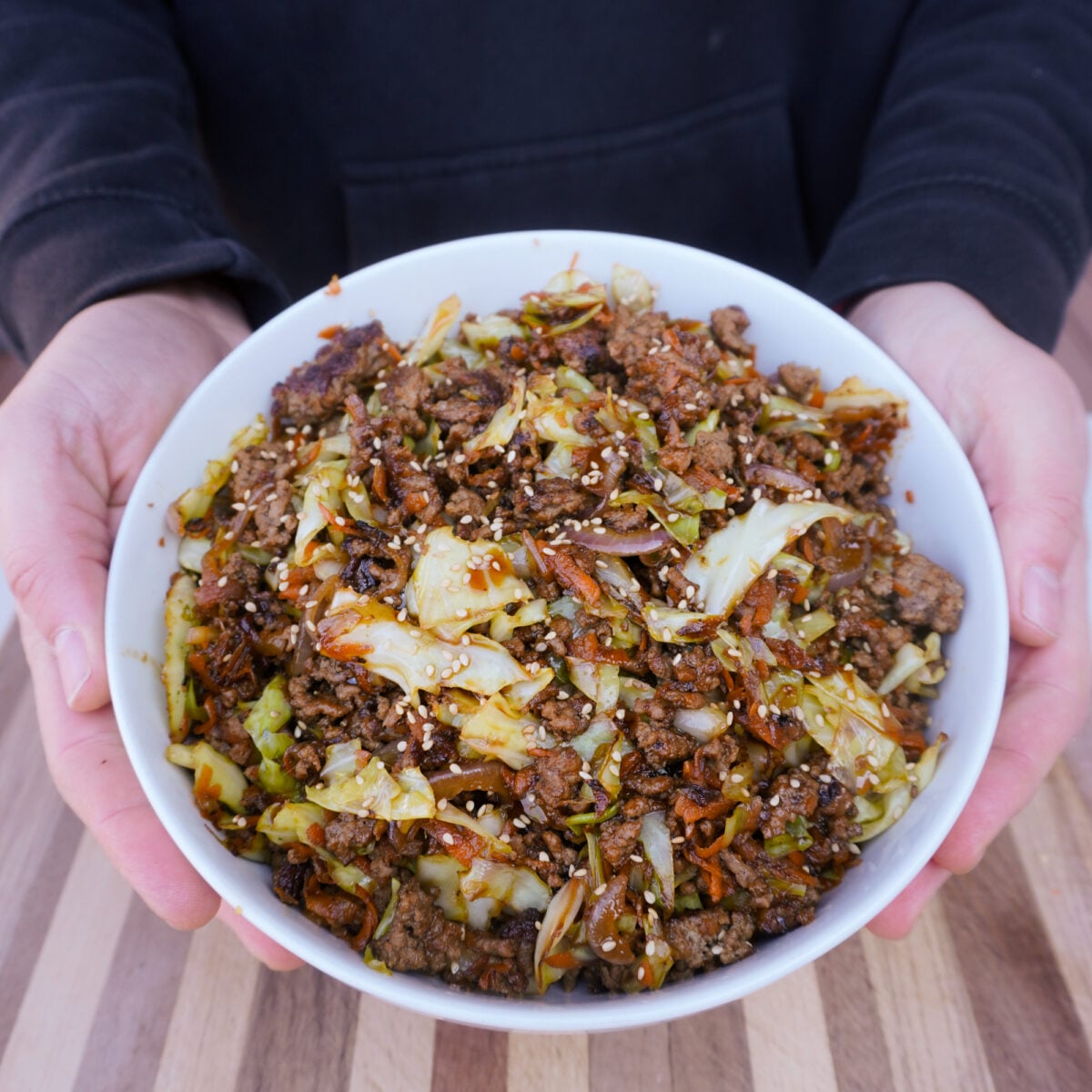 beef egg roll bowl resented