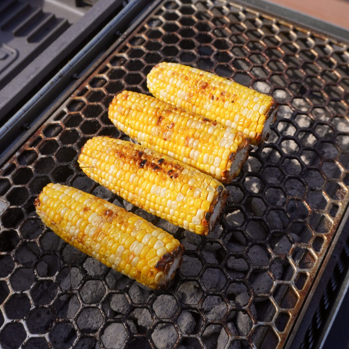 grilled corn on the cob.