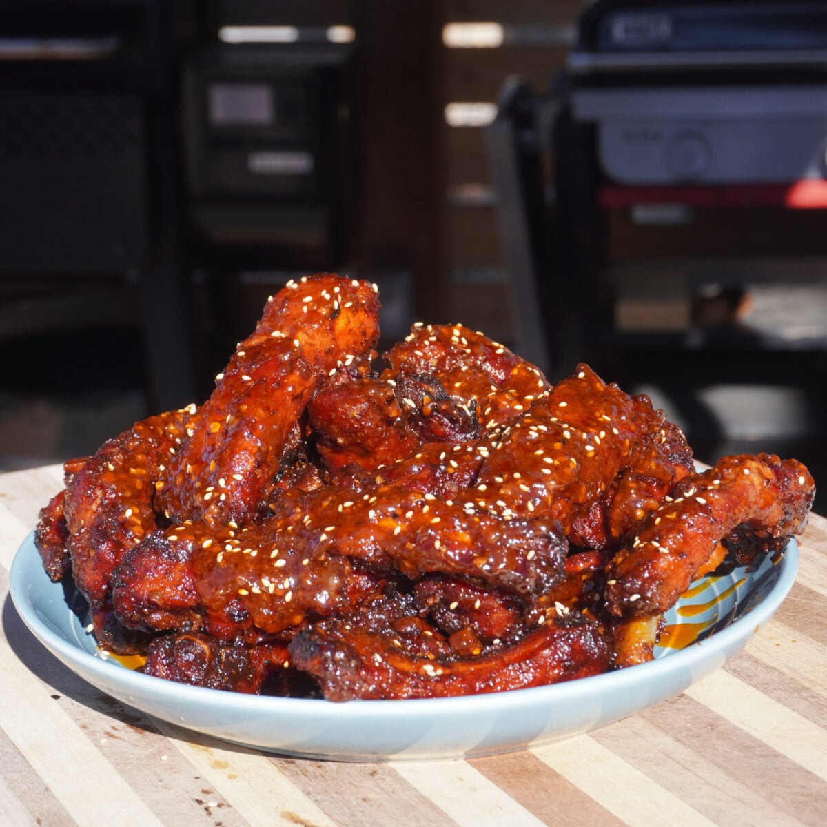 Chili Crunch Party Ribs plated.
