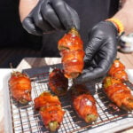 Pulled Pork Jalapeno Poppers presented.