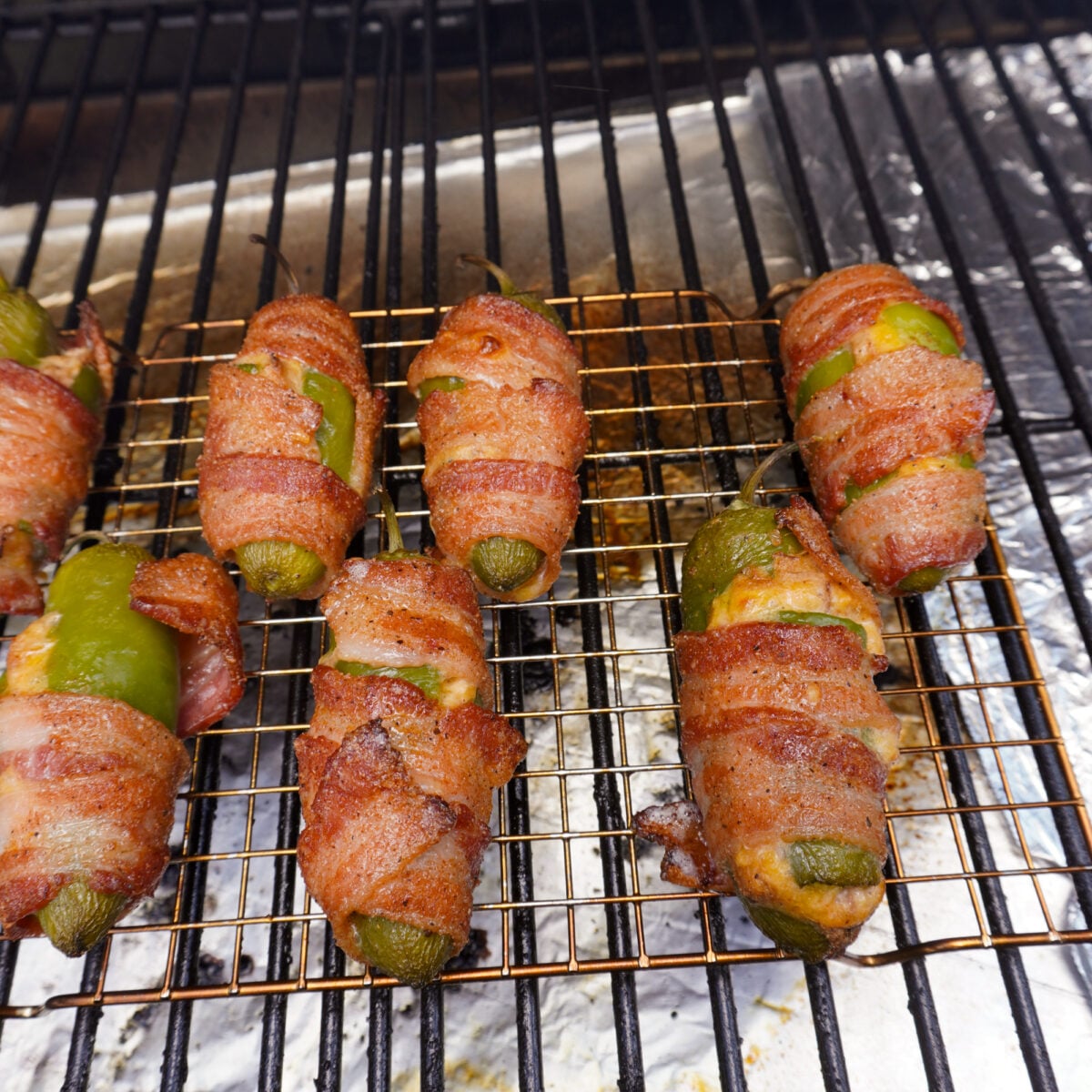 jalapeno poppers on the grill.