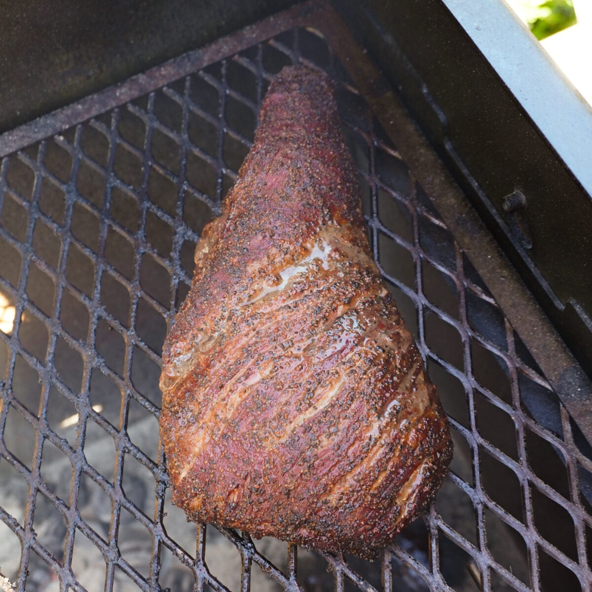 Smoked Tri Tip on the smoker.