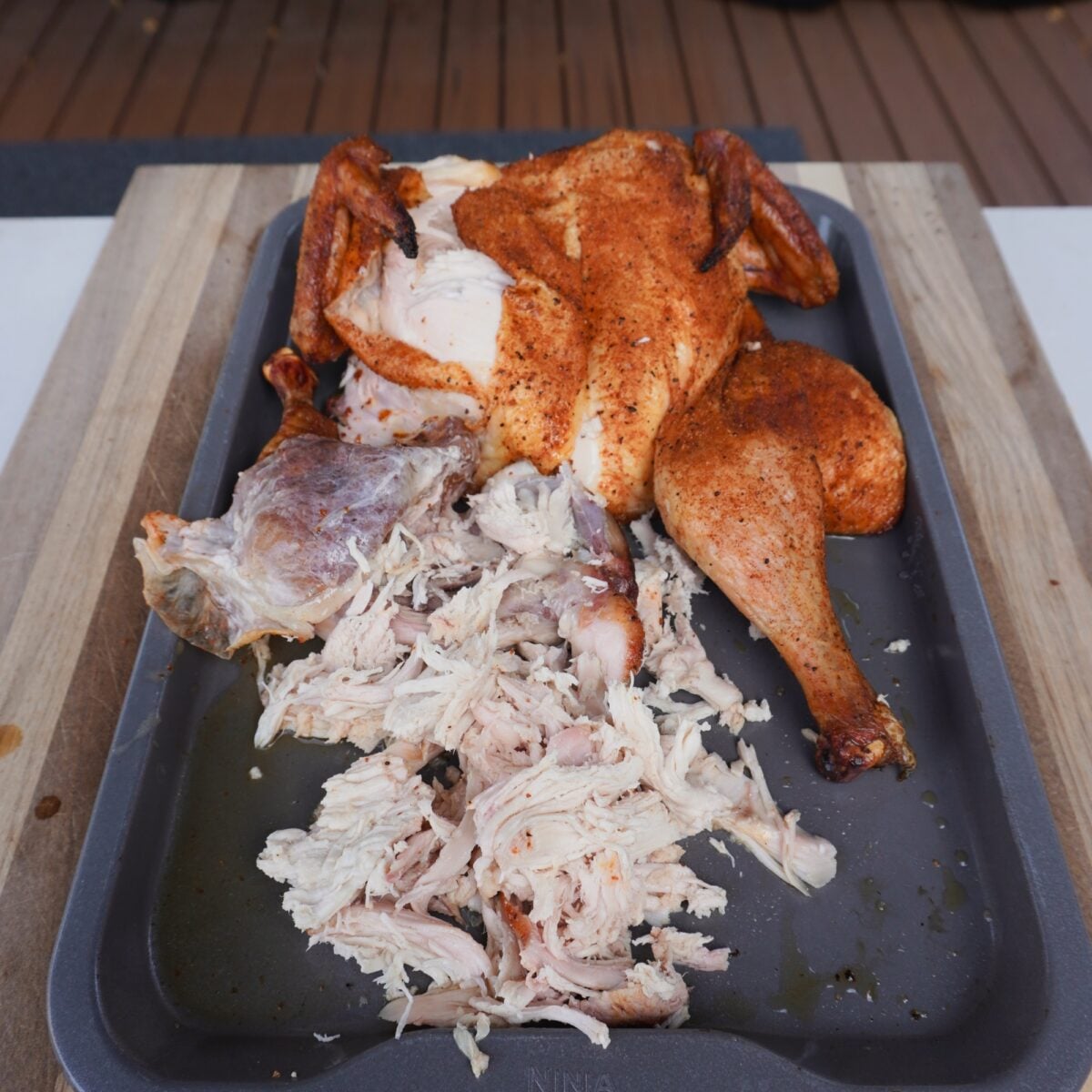 shredded smoked chicken.